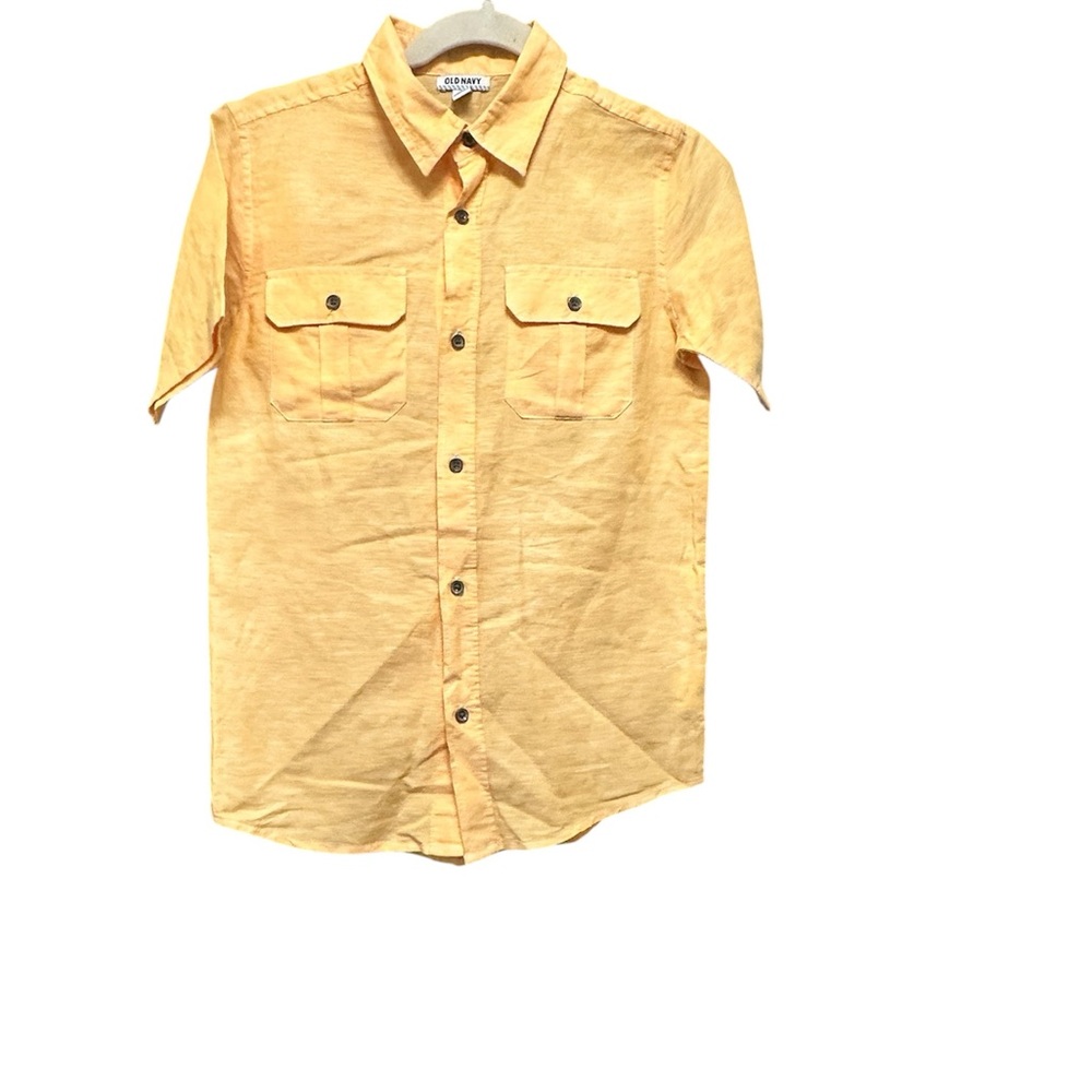 Old Navy Boy’s Casual Orange Button Down Shirt